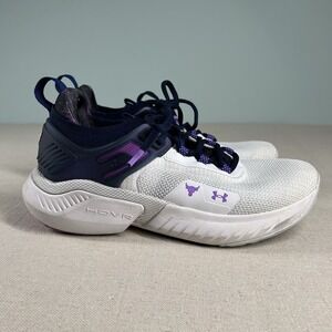 Size 9 - Under Armour Project Rock 5‎ Disrupt White Midnight Navy W